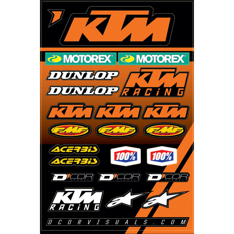 DECAL SHEET 12MIL KTM RACING