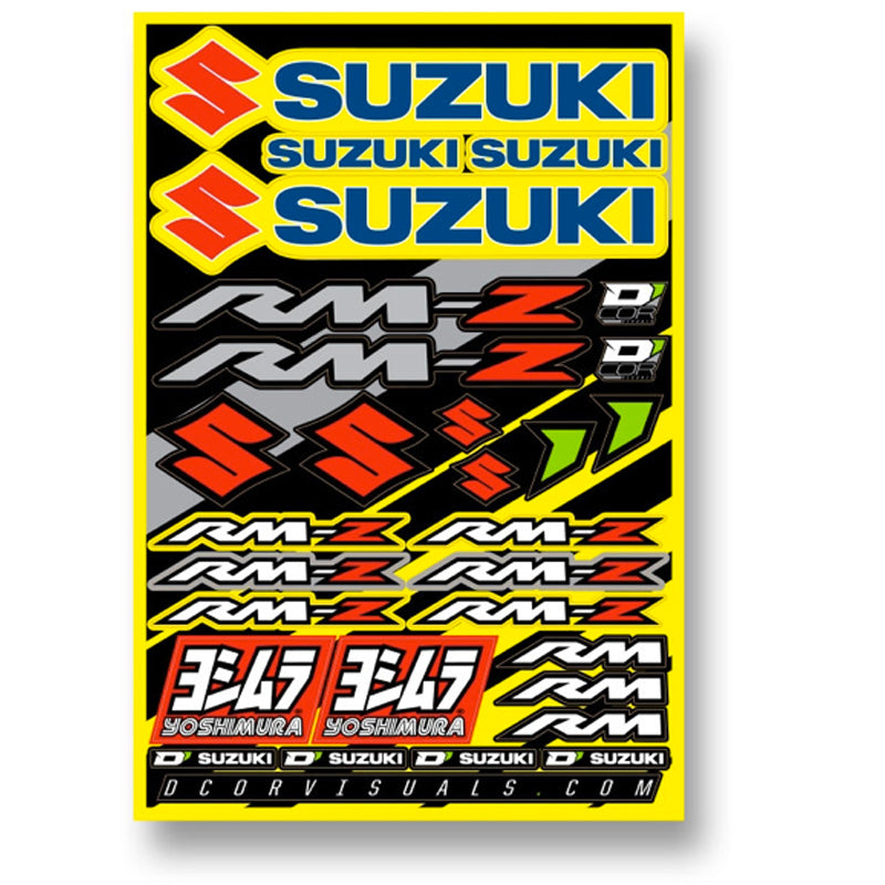 DECAL SHEET 12MM SUZUKI RMZ 1