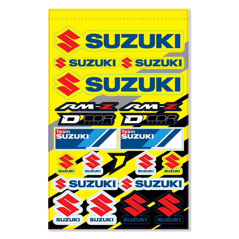 DECAL SHEET 12MM SUZUKI RMZ 2