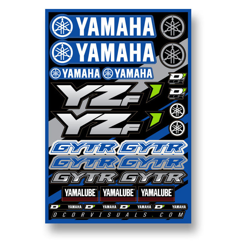 DECAL SHEET 12MM YAMAHA YZF 1