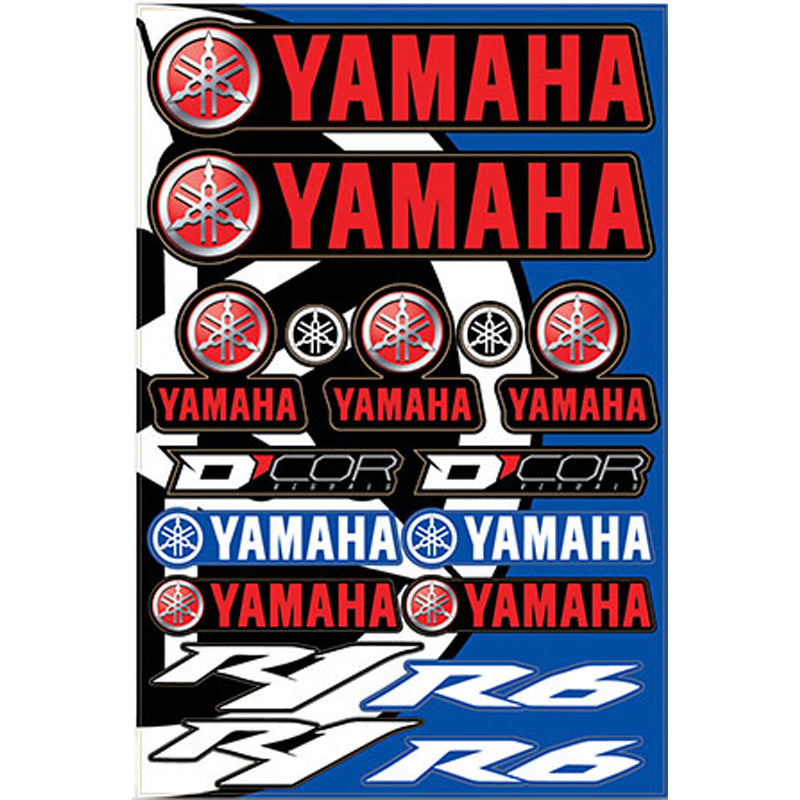 DECAL SHEET 12MM, YAMAHA STREET