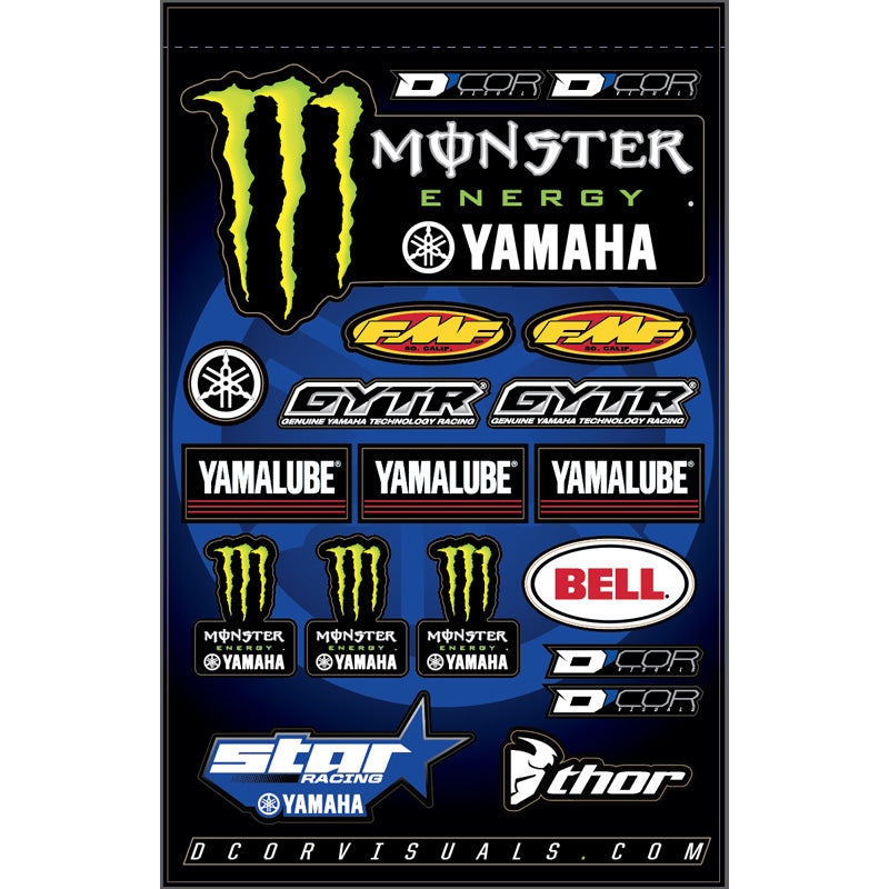 %DECAL SHEET 12MM TEAM YAMAHA STAR 3