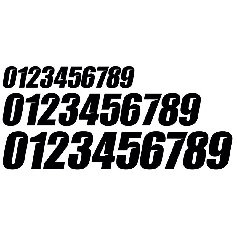 SLASH NUMBER PACK 4'' NUMBER 0 WHITE