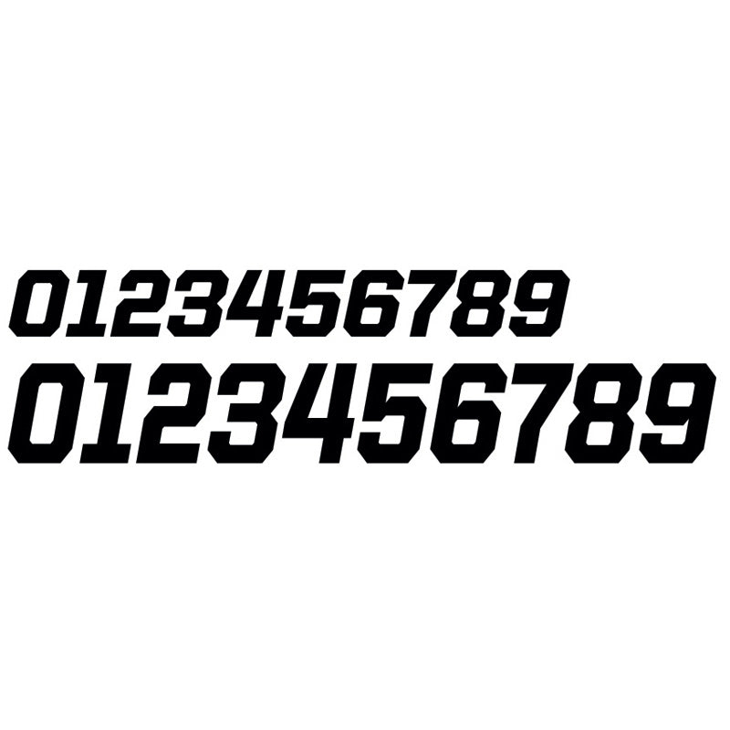 RACE NUMBER PACK 4'' NUMBER 0 WHITE