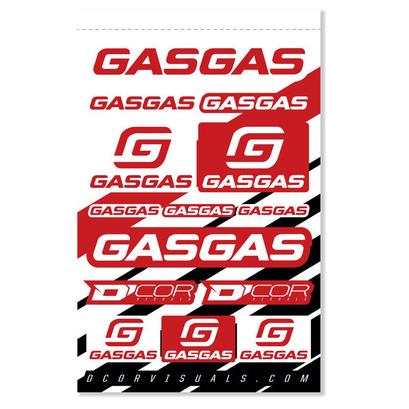 DECAL SHEET 12MIL D'COR GASGAS