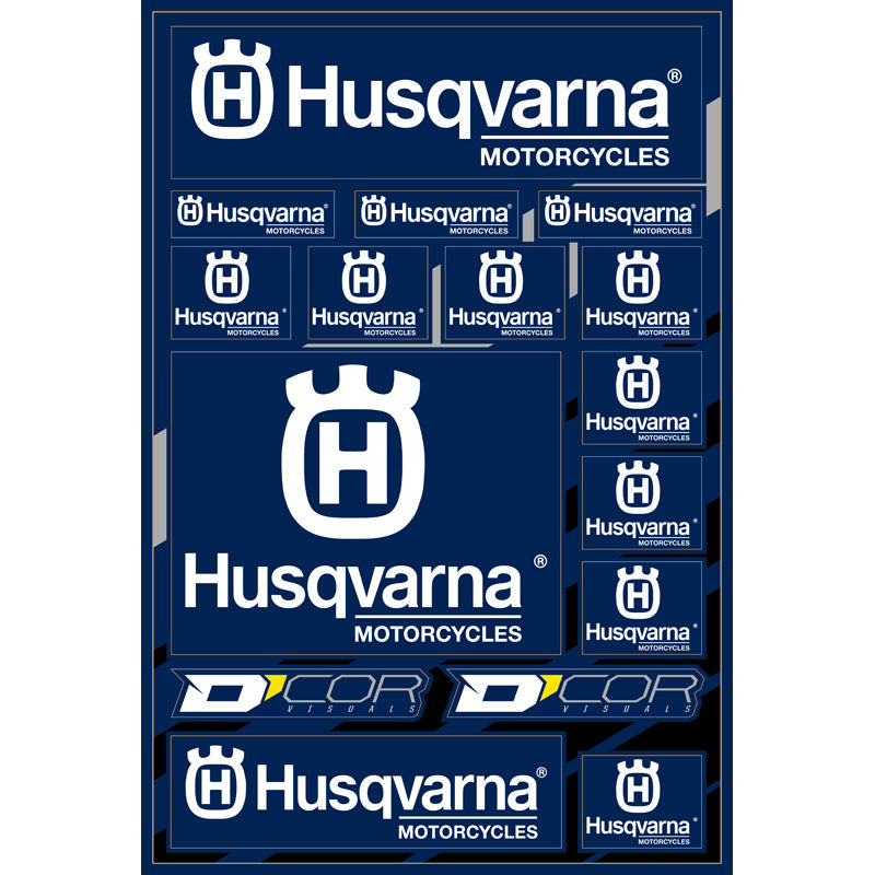 DECAL SHEET 12MM HUSQVARNA