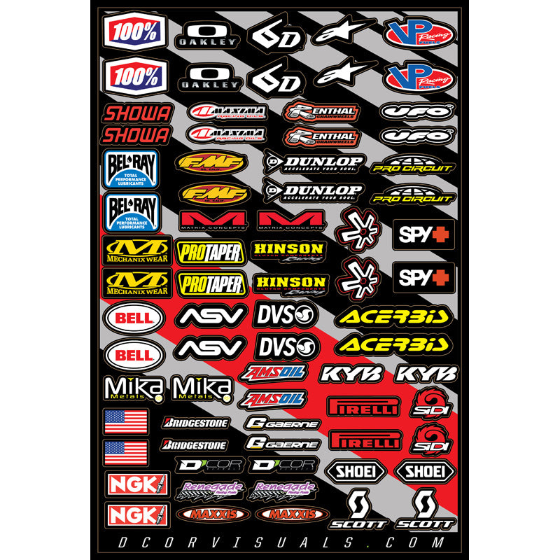 DECAL SHEET 4MM MISC LOGOS 3