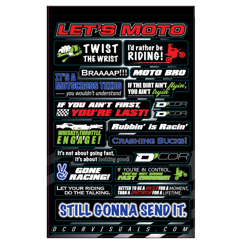 DECAL SHEET 4MM D'COR MOTOTALK