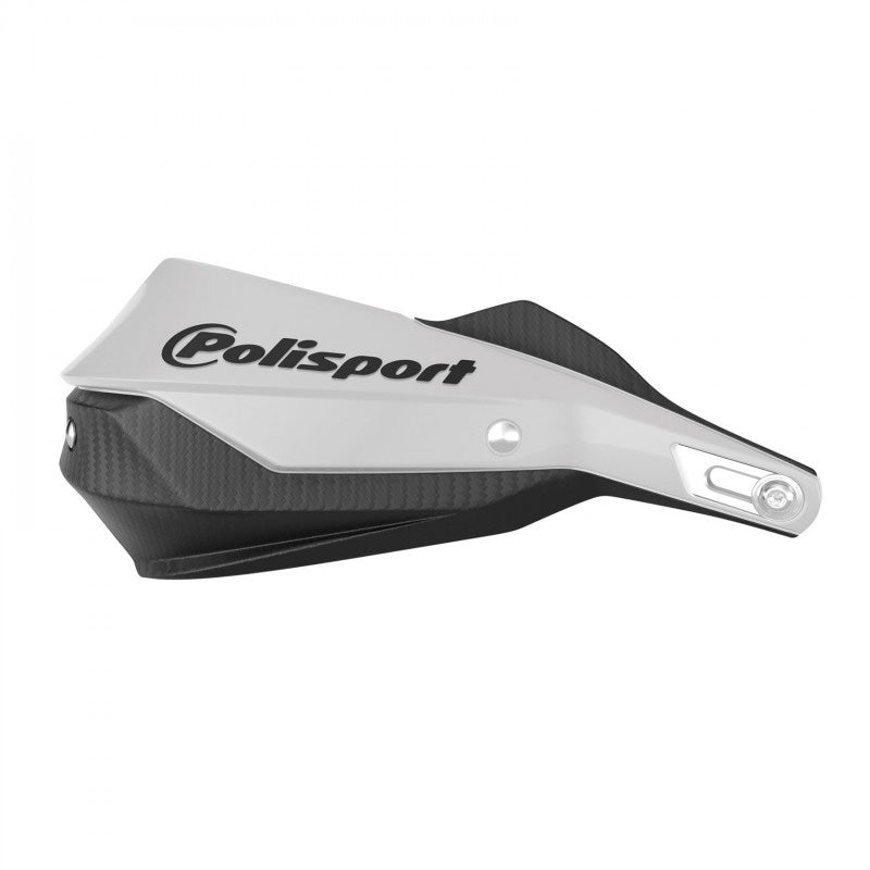 HANDGUARD W/ METAL BAR TRAIL BLAZER (WHITE/BLACK)