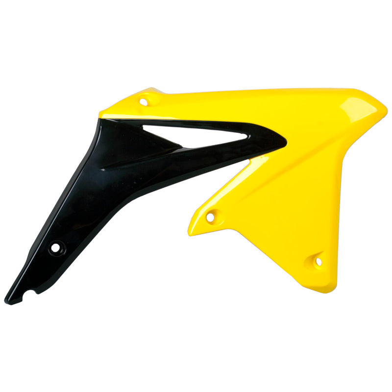 RADIATOR SCOOP SUZUKI (BLACK/YELLOW)