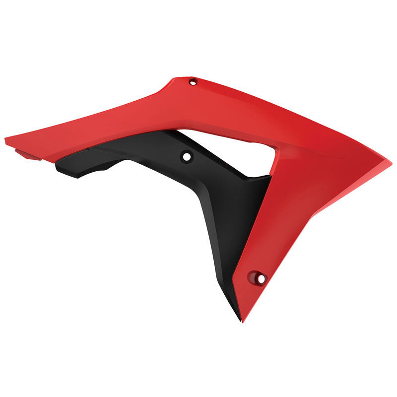 RADIATOR SCOOP HONDA (RED/BLACK)