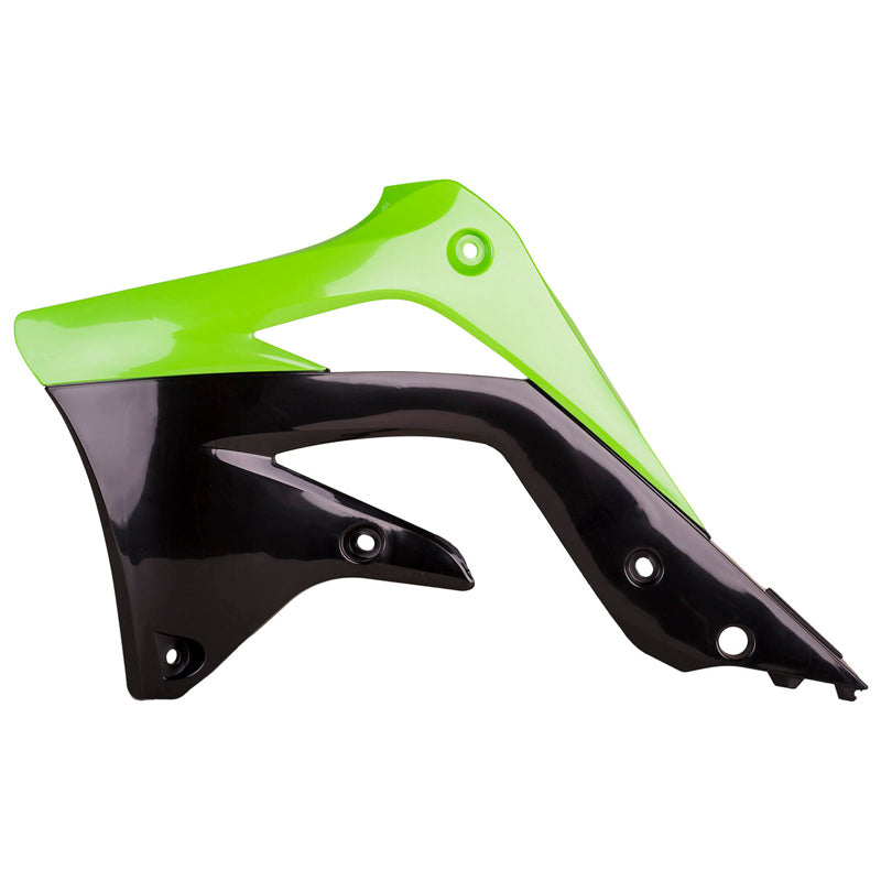 RADIATOR SCOOP KAWASAKI (GREEN/BLACK)