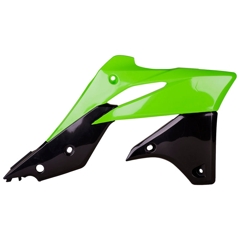 RADIATOR SCOOP KAWASAKI (GREEN/BLACK)