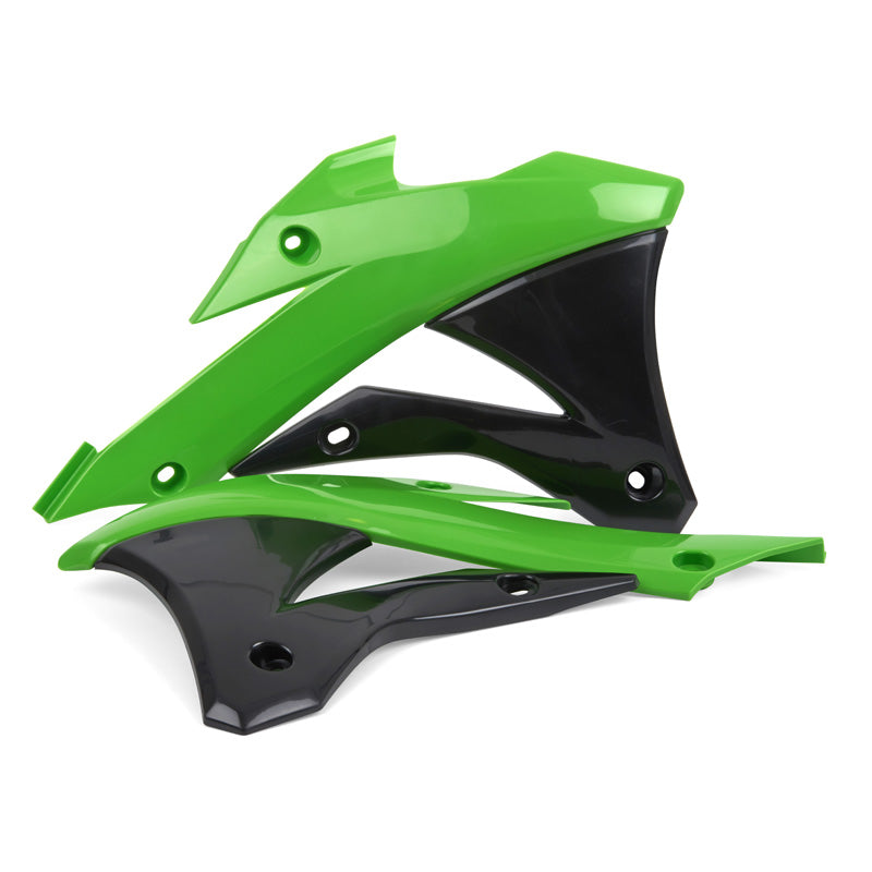 RADIATOR SCOOP KAWASAKI (GREEN/BLACK)