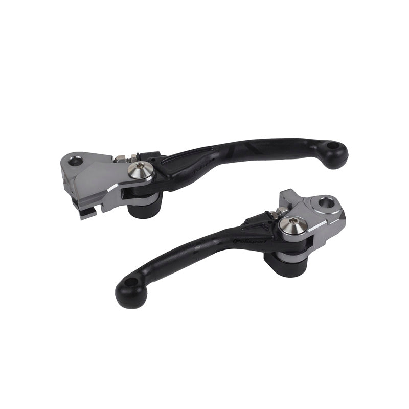 POLISPORT PIVOT LEVER SET KX250F/450F 05-12 BLACK