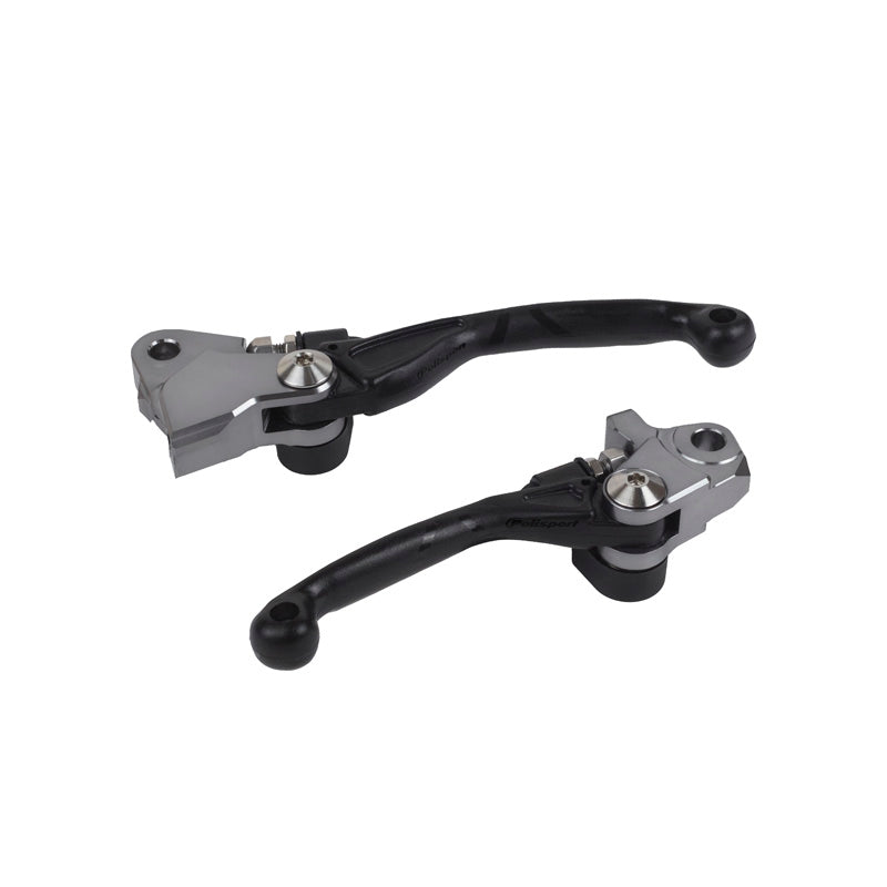 POLISPORT PIVOT LEVER SET HQV TE/FE/TX/FX 19-21 BLACK