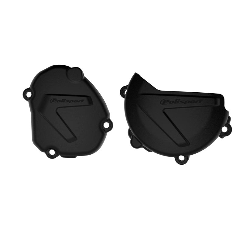 CLUTCH & IGNITION COVER PROTECTOR KIT YAMAHA (BLACK)
