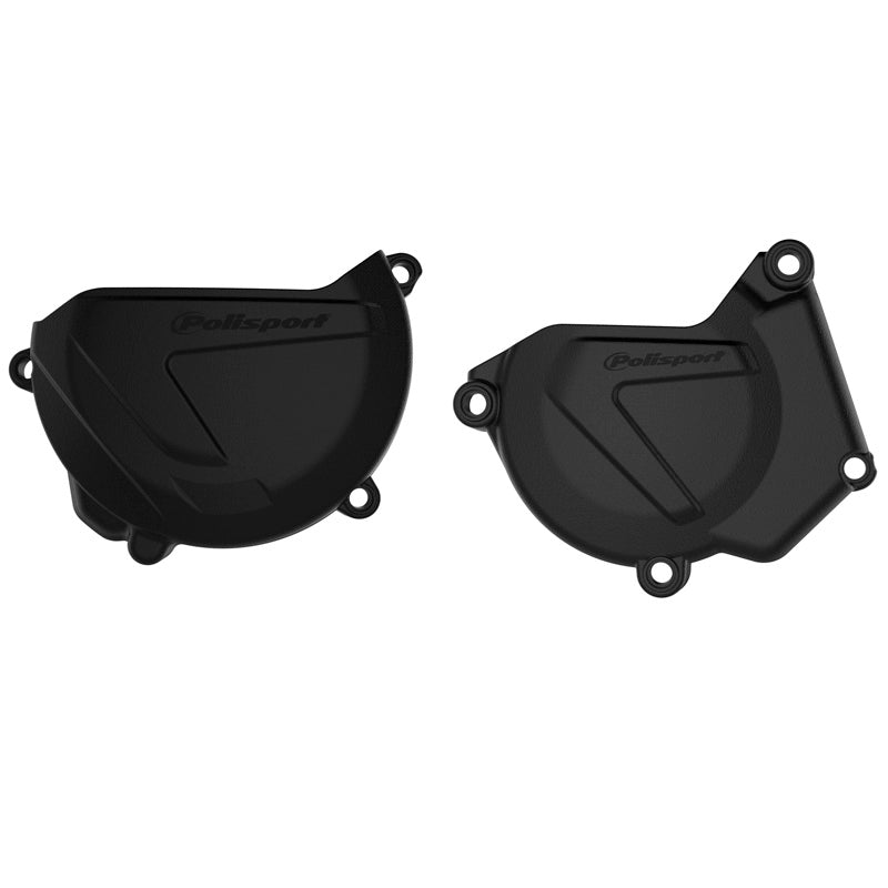 CLUTCH & IGNITION COVER PROTECTOR KIT YAMAHA (BLACK)
