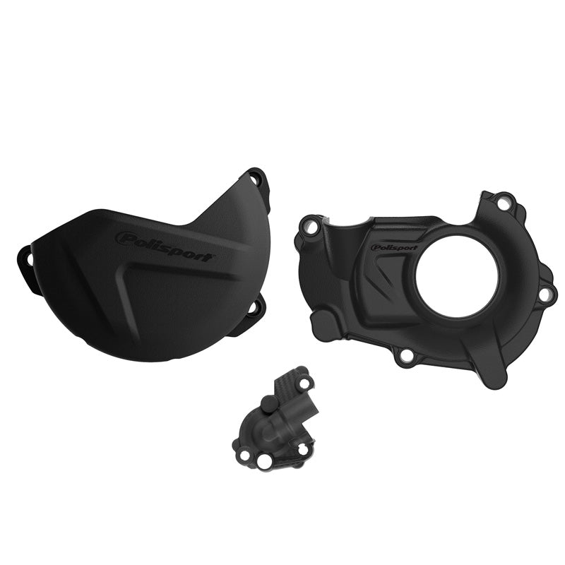 CLUTCH & IGNITION COVER PROTECTOR KIT YAMAHA (BLACK)