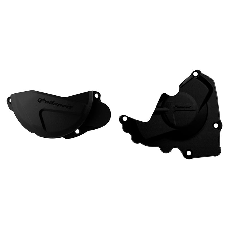 CLUTCH & IGNITION COVER PROTECTOR KIT HONDA (BLACK)