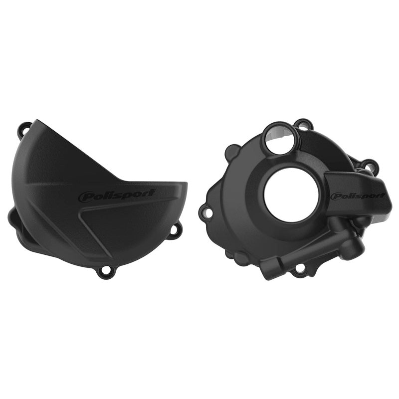 CLUTCH & IGNITION COVER PROTECTOR KIT HONDA (BLACK)