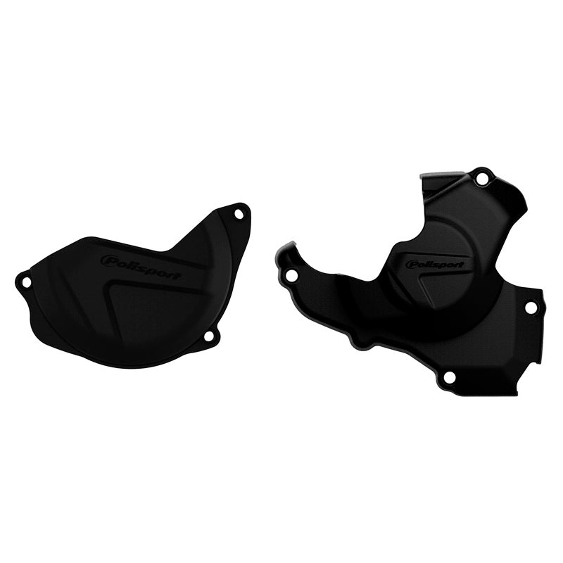 CLUTCH & IGNITION COVER PROTECTOR KIT HONDA (BLACK)