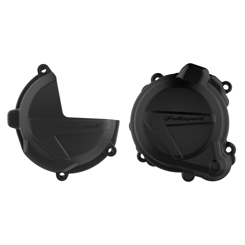 CLUTCH & IGNITION COVER PROTECTOR KIT BETA (BLACK)