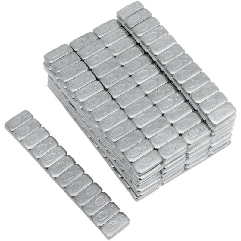 5 GRAM WHEEL WEIGHTS CHROME 360PCS