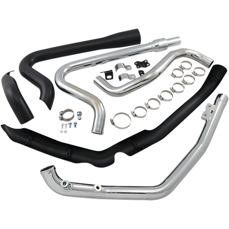 17-18 FL TRUE DUAL  HEADPIPES BLK