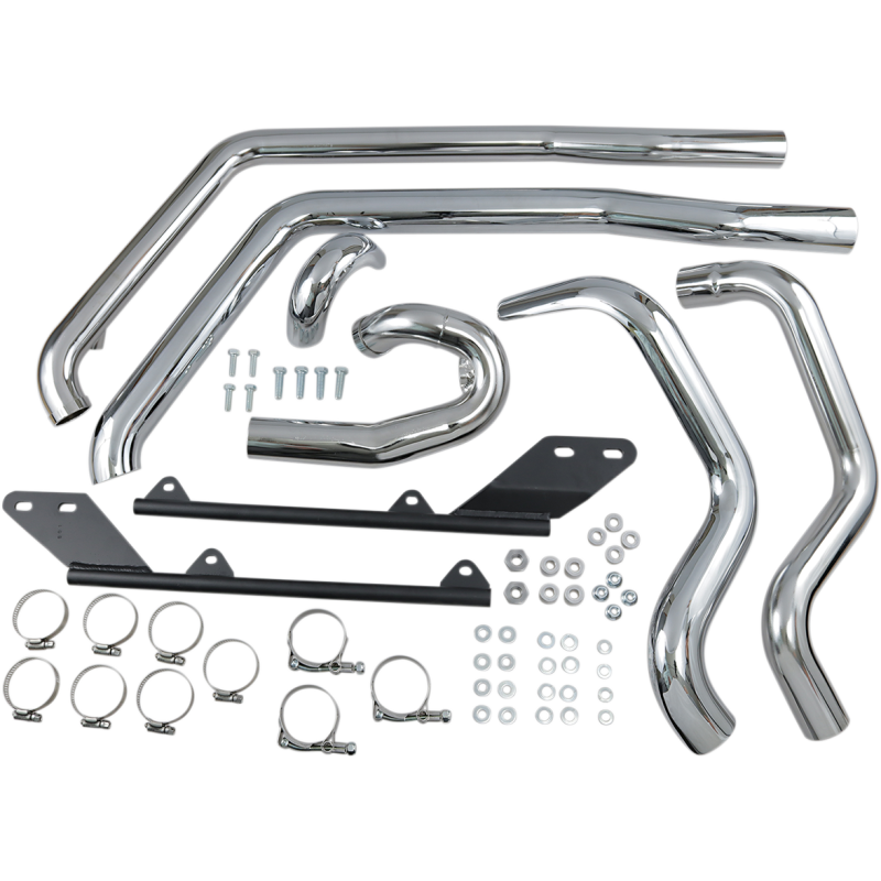 07-17 FLST/FXST POWER CURVE HEADERS CHR