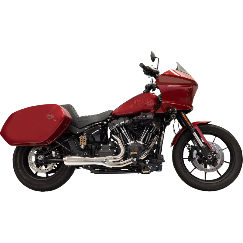 Exhaust Short Ripper 2:1 w Megaphone Chrome M8 Softail