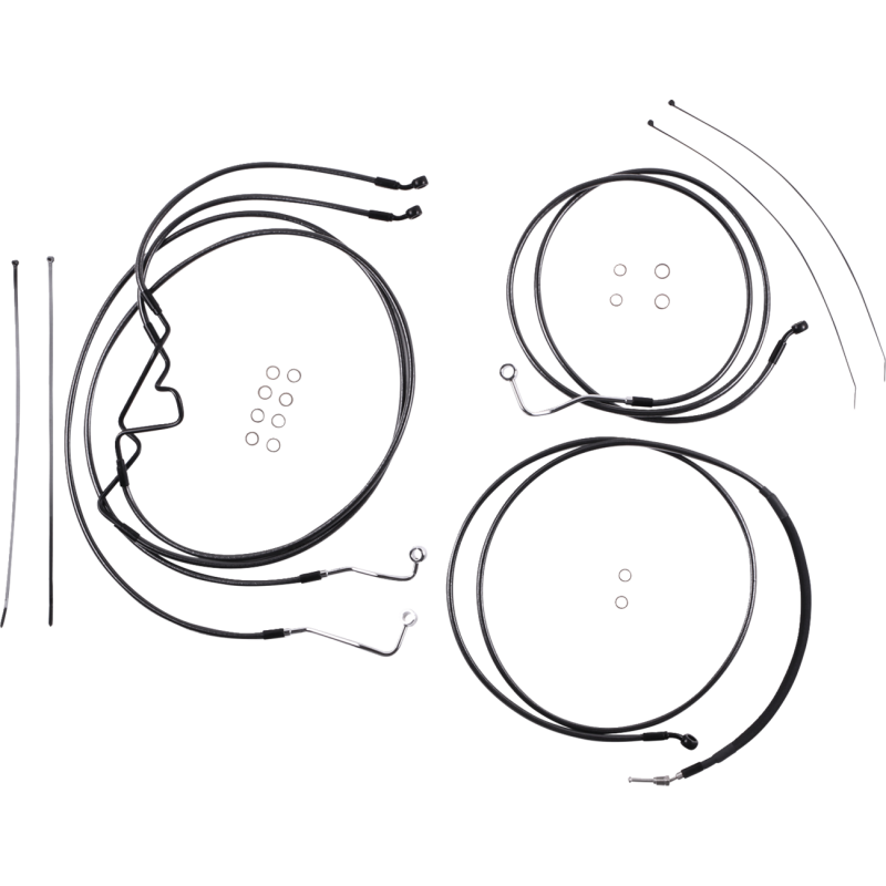 Black Pearl Handlebar Installation Kit - 10" -17-20 FLTR