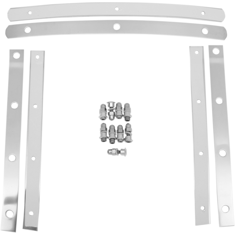 SLIMS WINDSHIELD STRAPS POLISHED STEEL