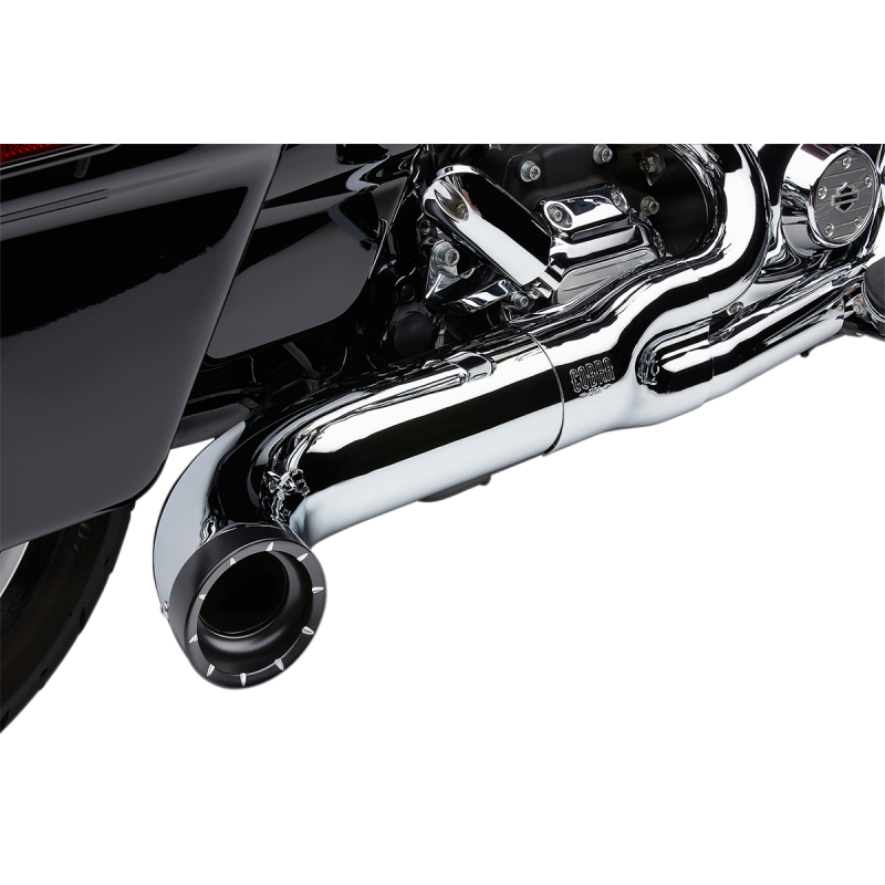 EXHAUST 2:1 W/TIP CHR FLH