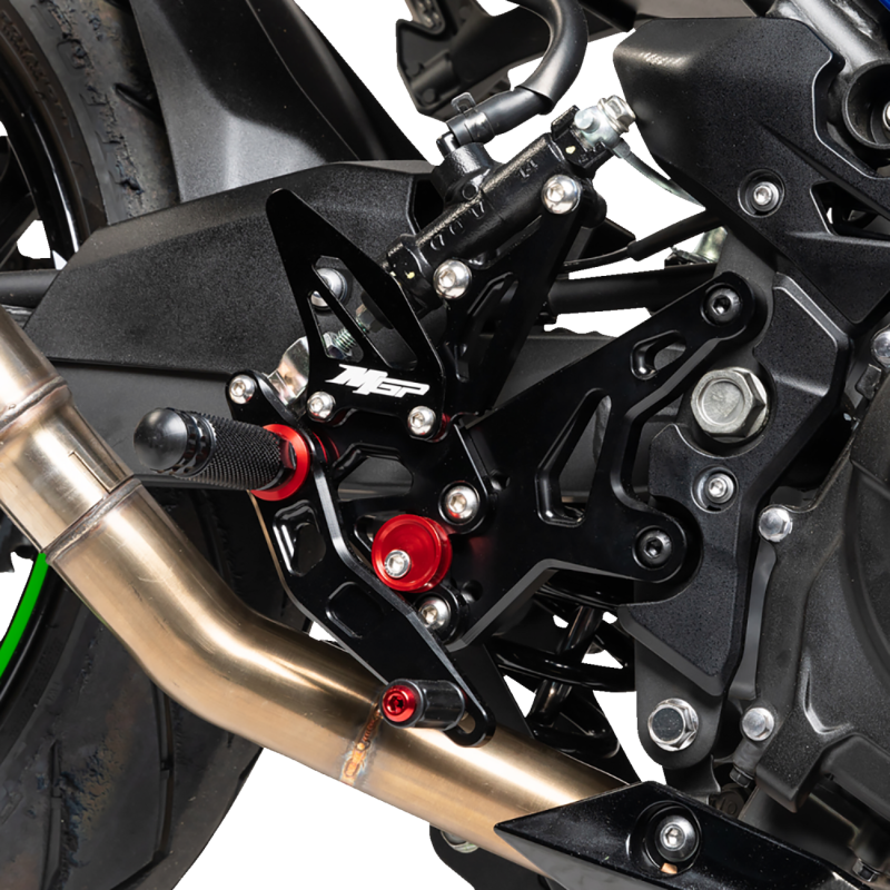 MGP Rearset - Black - Kawasaki