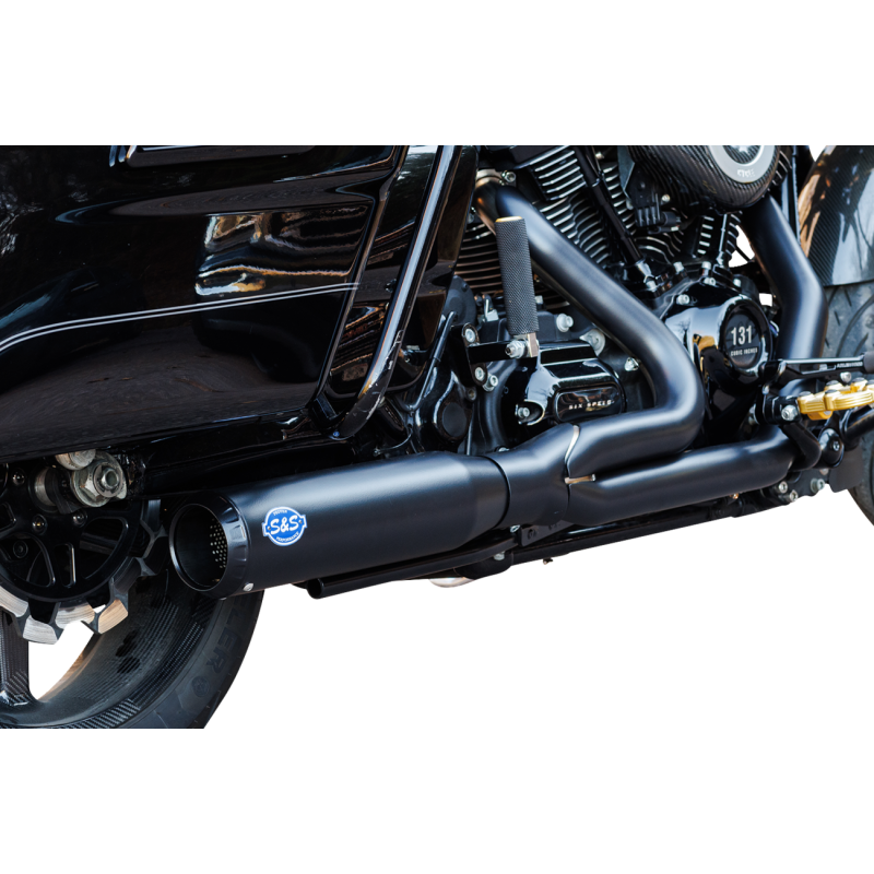 Exhaust 2:1 Qualifier Race Only Black M8 Touring 2
