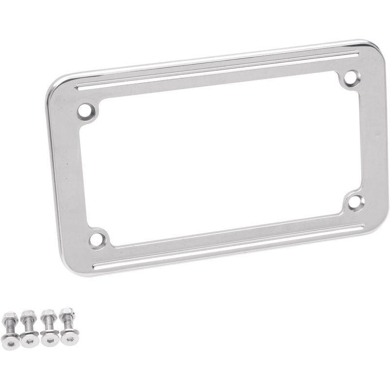 CHROME LIC PLATE FRAME 4X7"