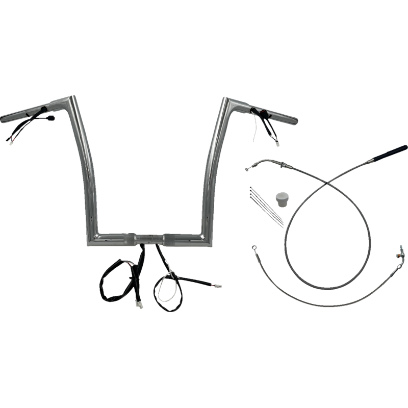 1-1/4" EZ Install Flat Top Handlebar - 14" - CHR