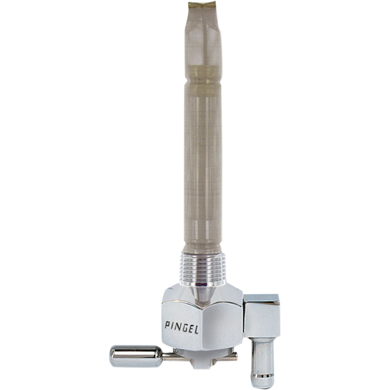 Hex Fuel Valve - Chrome - 3/8" NPT