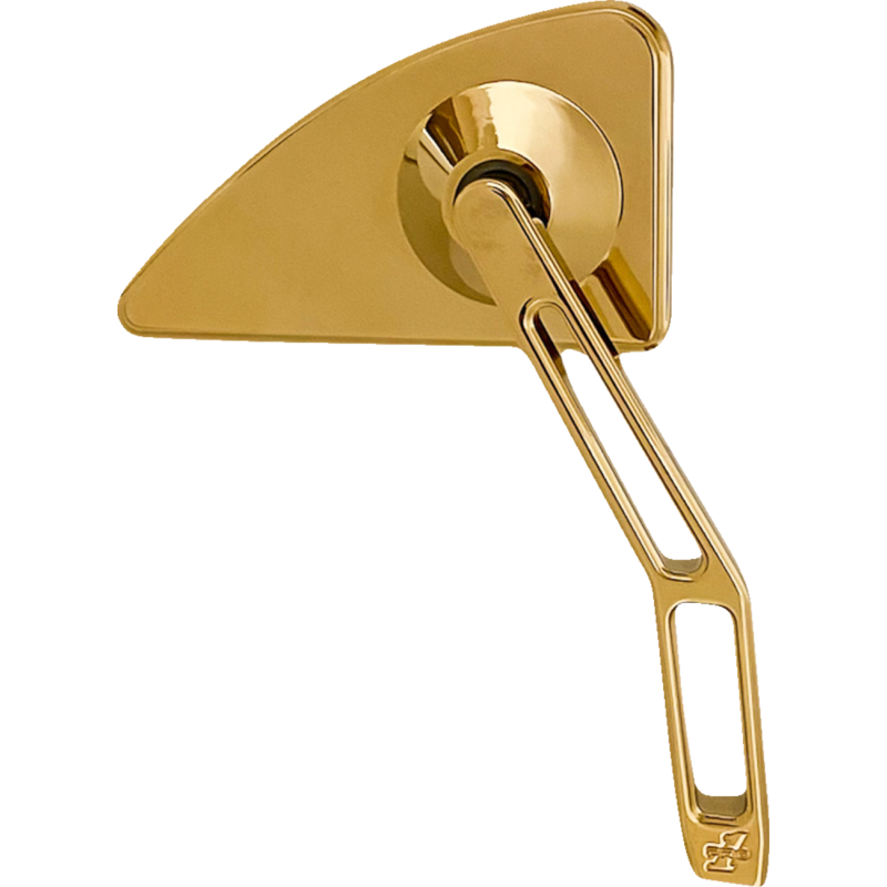 Mirror, Mini TD,V2 cut out stem, Right,GLD TIN