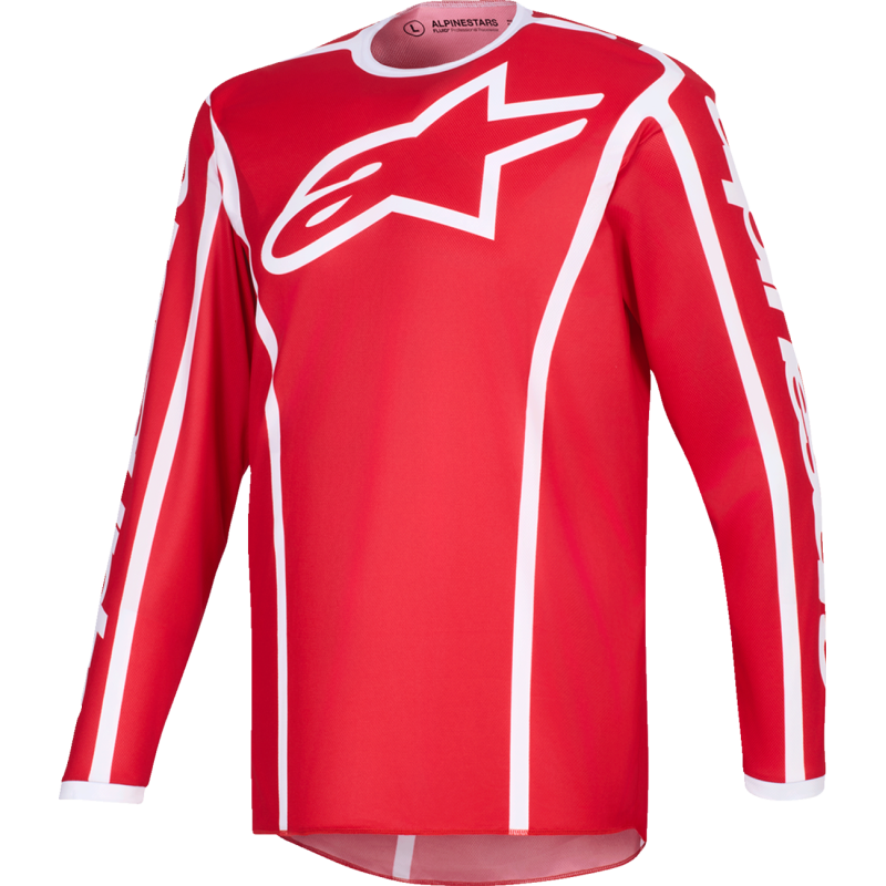 JERSEY FLUID APEX RED/WHITE L