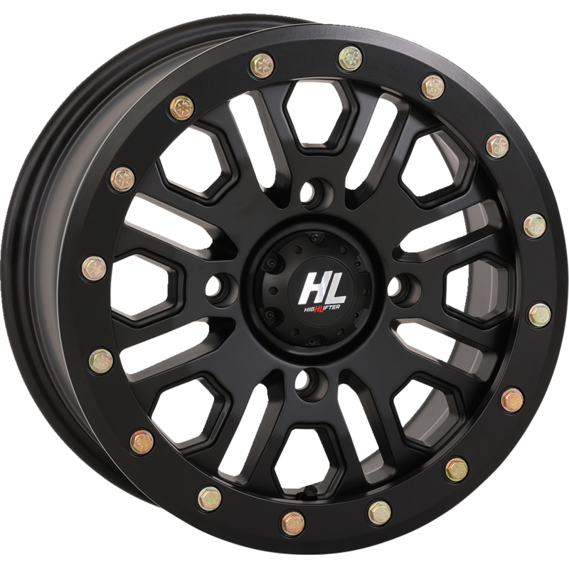 HL23 ALLOY 14X7 4/137 5+2 (+38mm) BEADLOCK MATTE BLACK W1