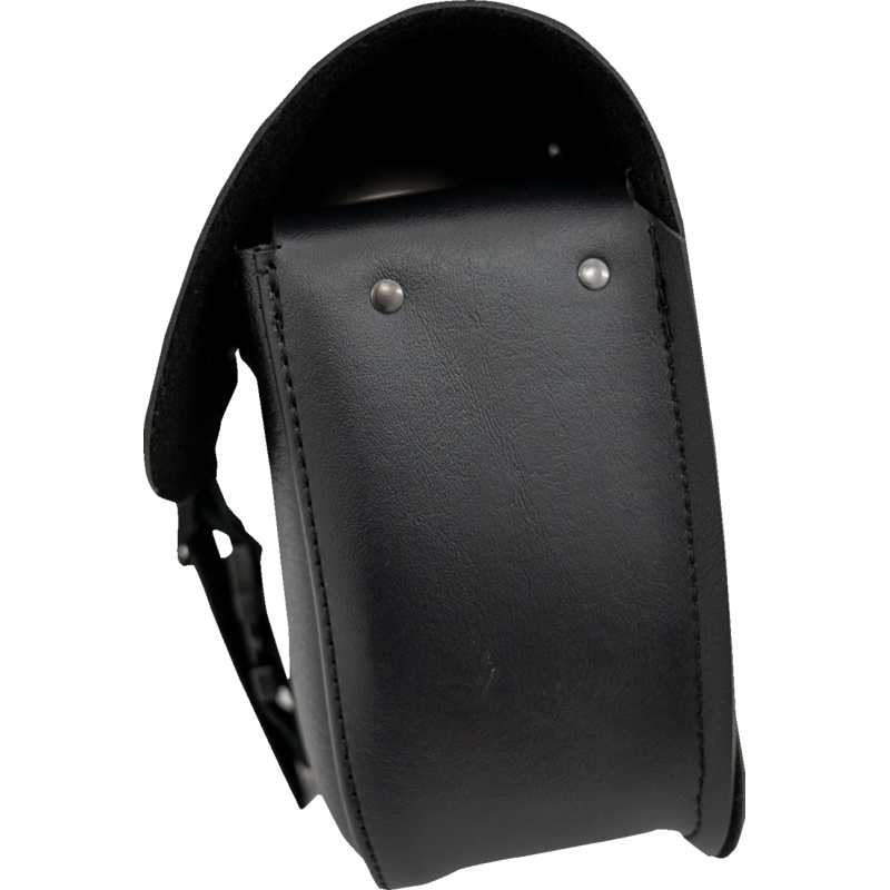 Blackjack Swingarm Bag - Black - Triangulated - Left
