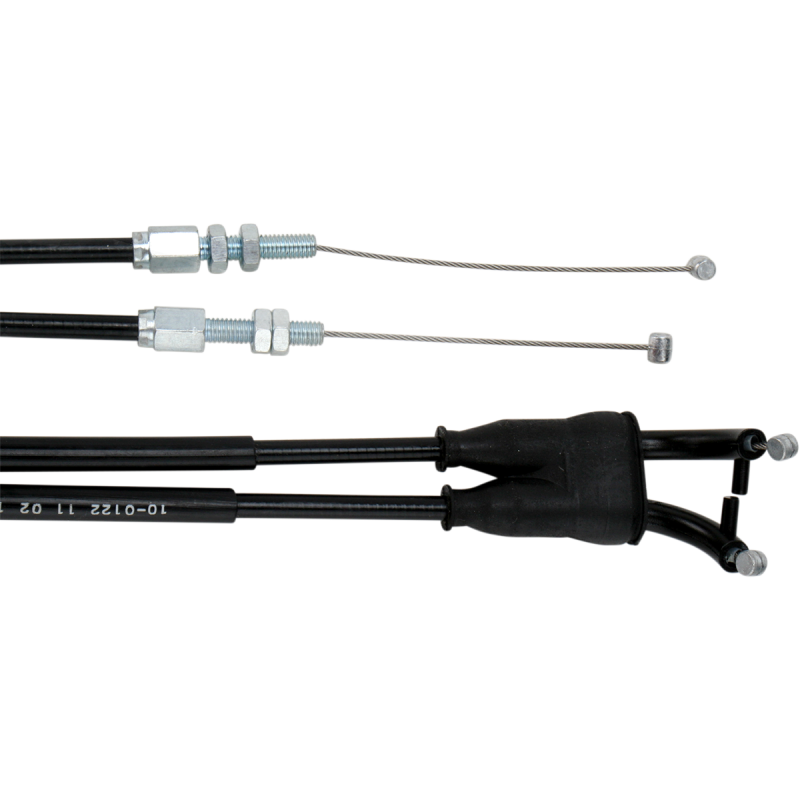 THROTTLE CABLE PUSH-PULL BLACK VINYL SET