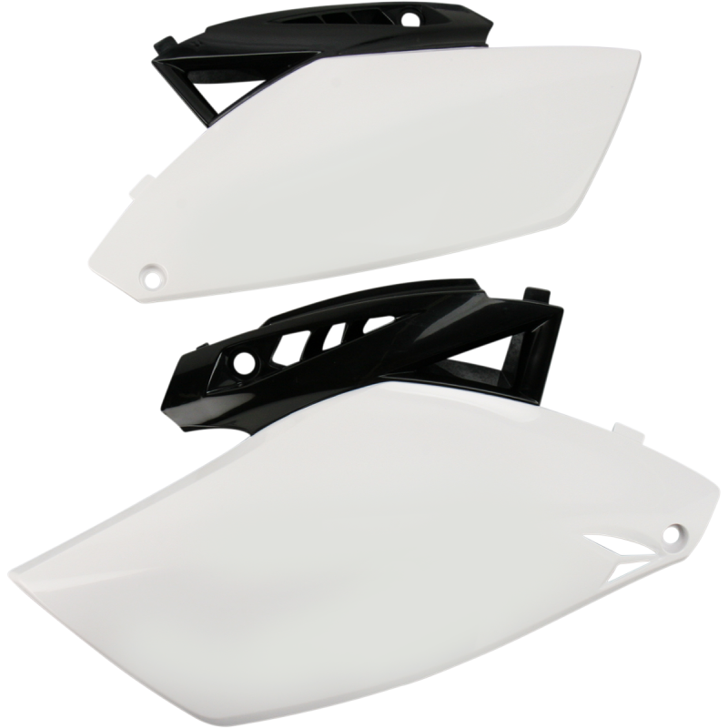 10-11 YZ250F WHITE/BLACK SIDE PANEL