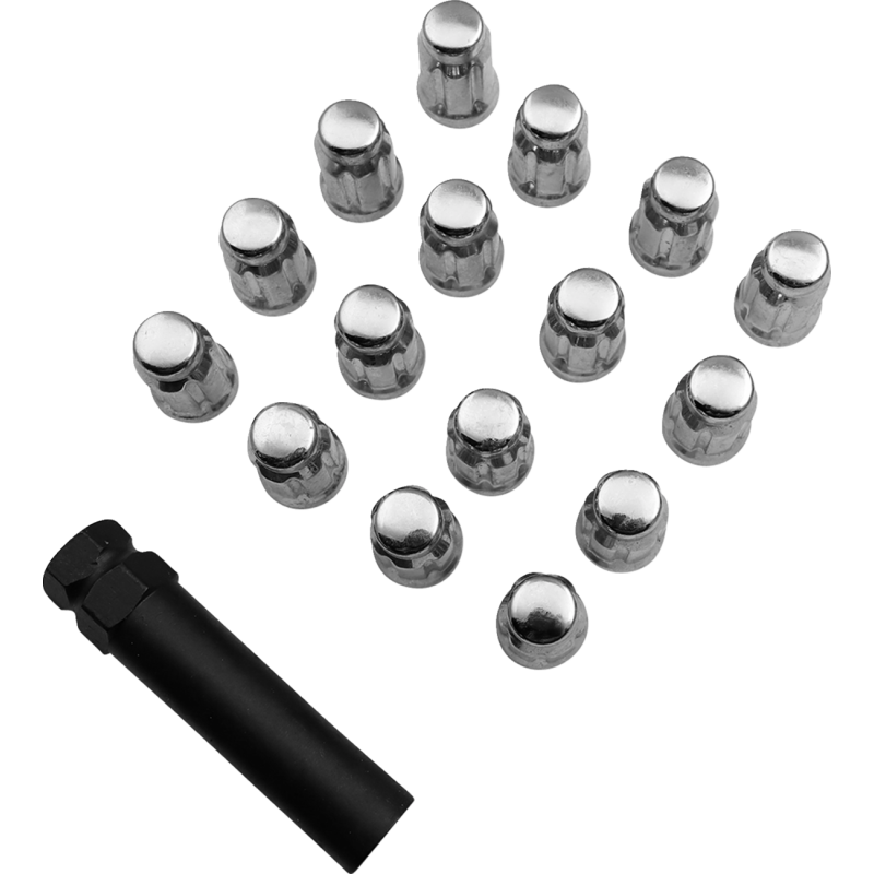 12mm X 1.5 CHROME LUG NUT SPLINED (16) W/LUG NUT KEY