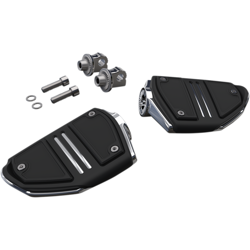 Twin Rail Footpeg - With Mount - Chrome