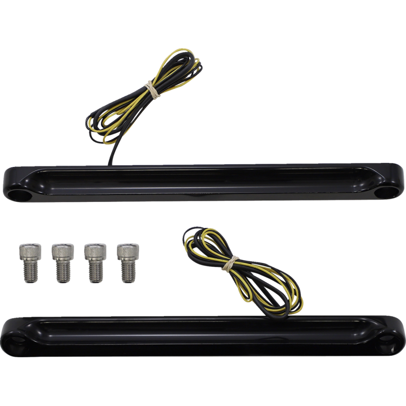 90-17 FLSTF FRT LED T/S SMK/AMB BLACK