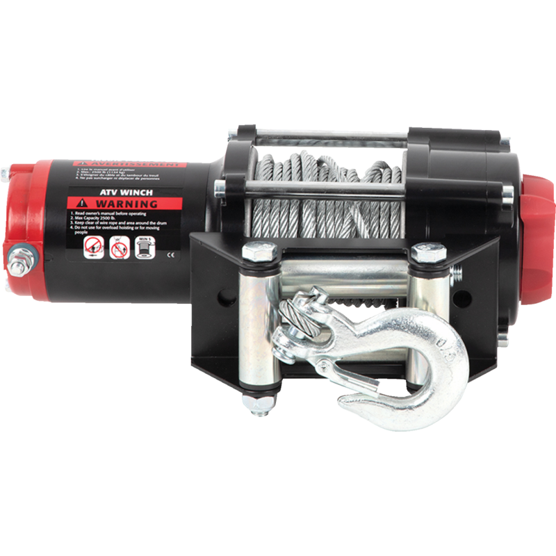 ERICKSON 2500 LB DC WINCH  3/16" X 50' STEEL ROPE