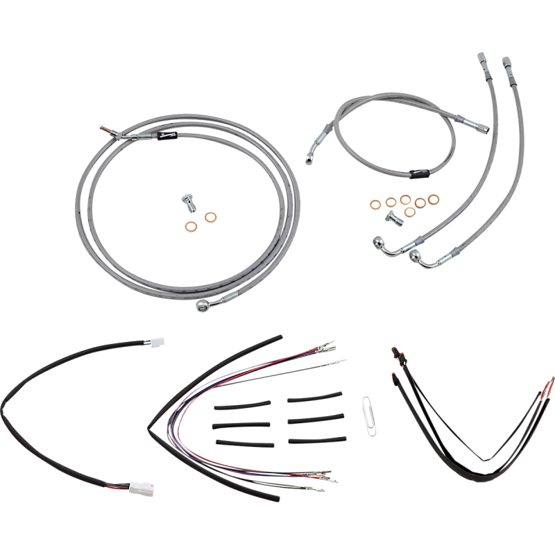 Handlebar Cable/Brake Line Kit - Complete - 14" Ape Hanger H
